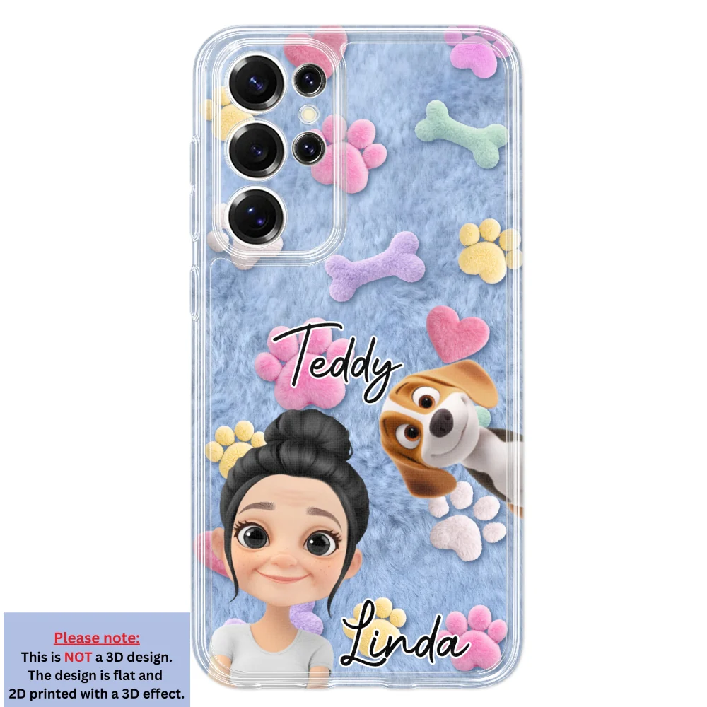 Pet Mom Mum With Fur Baby - Personalized Custom 3D Effect Phone Case - Image 36