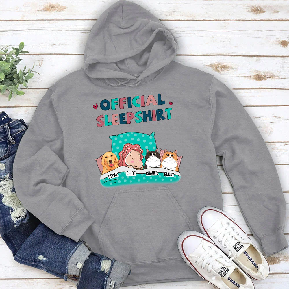 Pet Official Sleepshirt - Personalized Custom Hoodie - Image 2