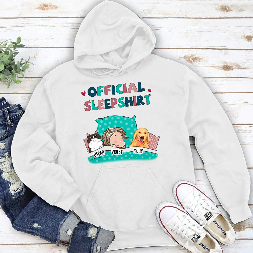 Pet Official Sleepshirt - Personalized Custom Hoodie - Image 4