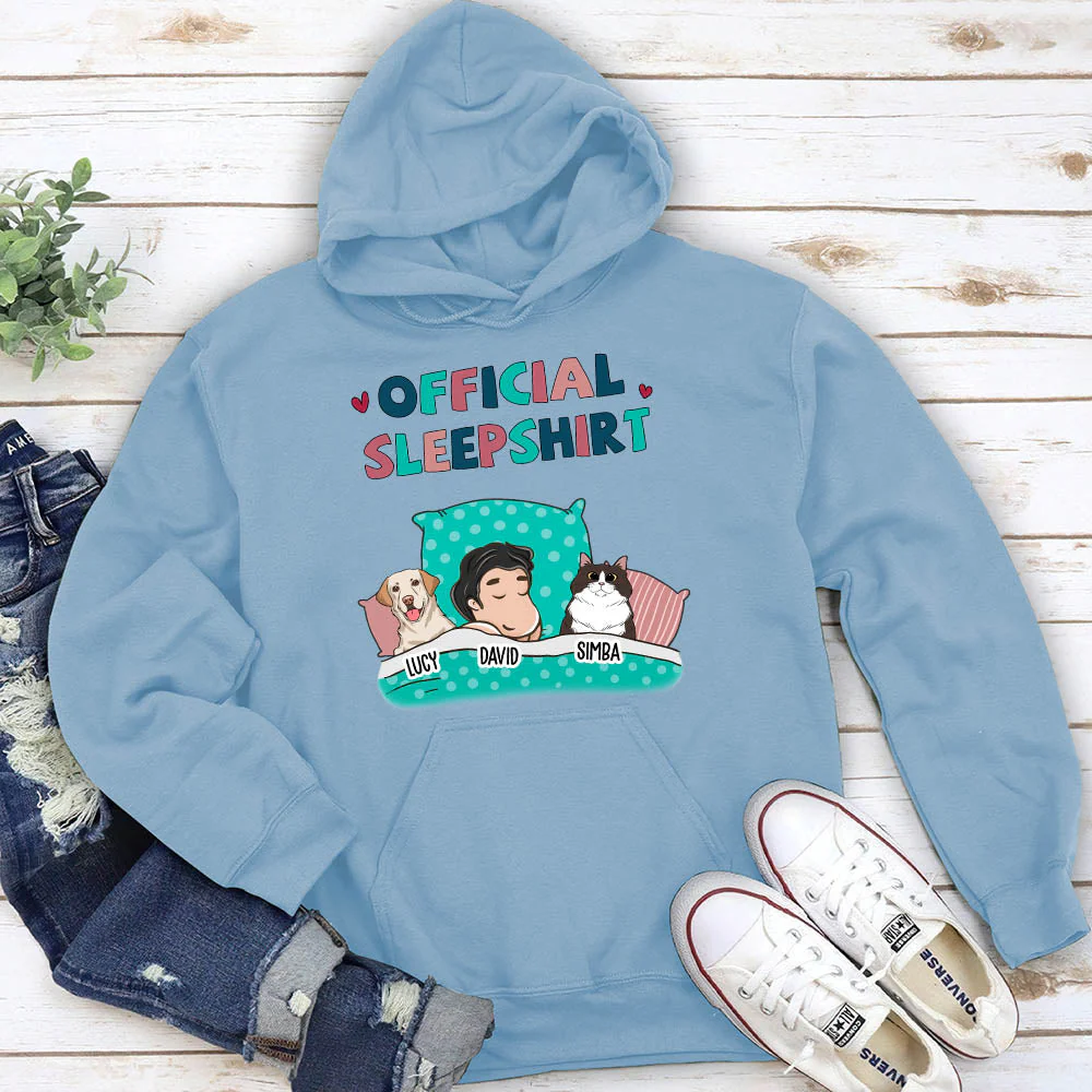 Pet Official Sleepshirt - Personalized Custom Hoodie - Image 4