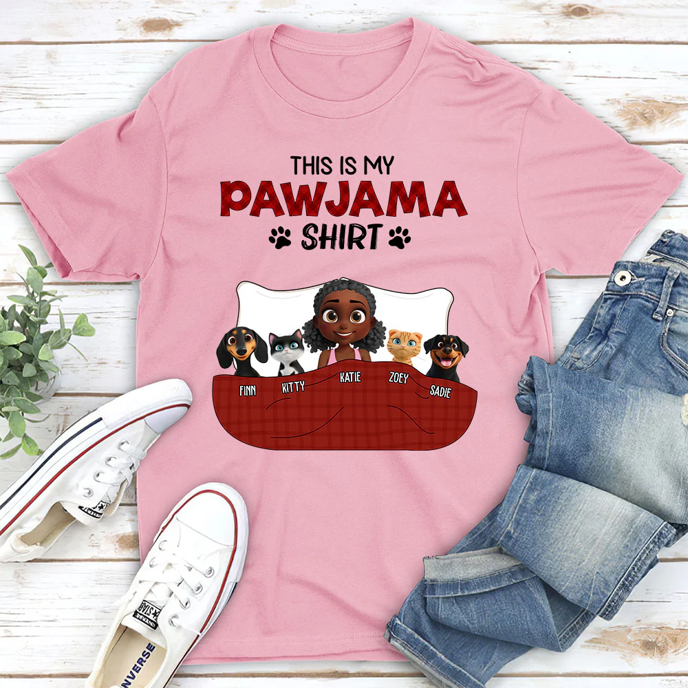 Pet Pawjama Shirt New Style - Personalized Custom Unisex T-Shirt - Image 2