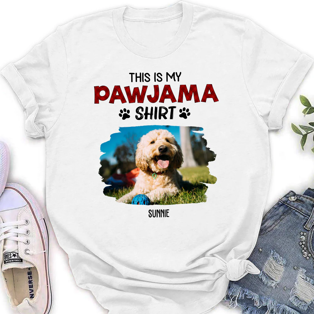 Pet Pawjama Shirt New Style Photo - Personalized Custom Women's T-Shirt - Image 4