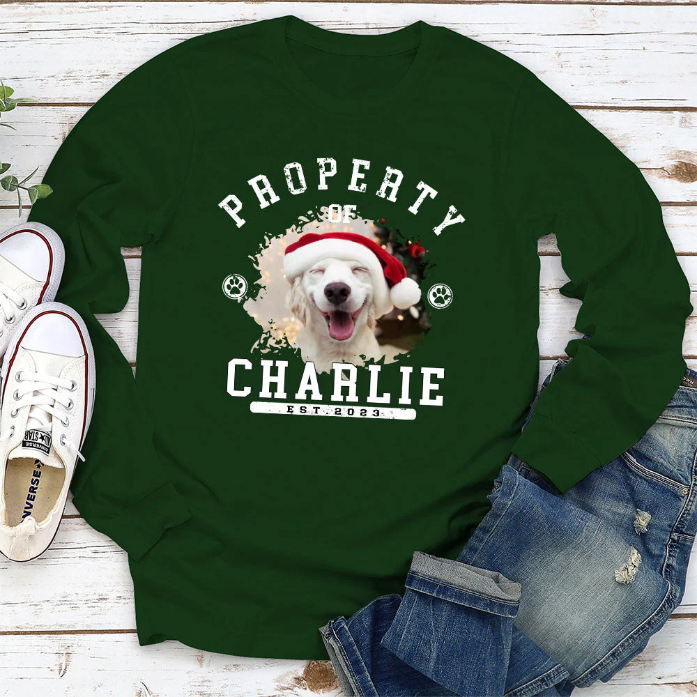 Pet Property - Personalized Custom Long Sleeve T-shirt - Image 4