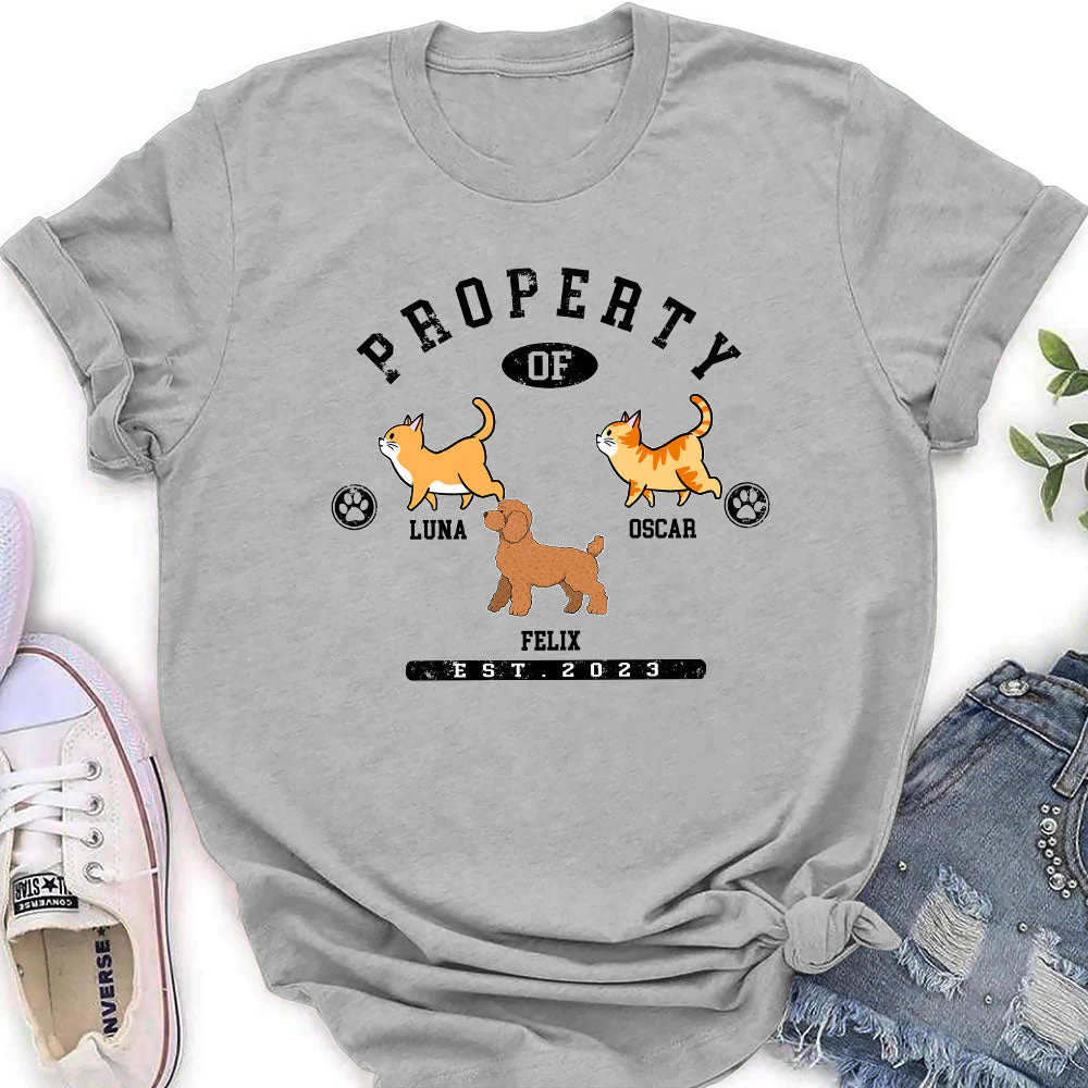 Pet Property - Personalized Custom Women's T-shirt - Image 7