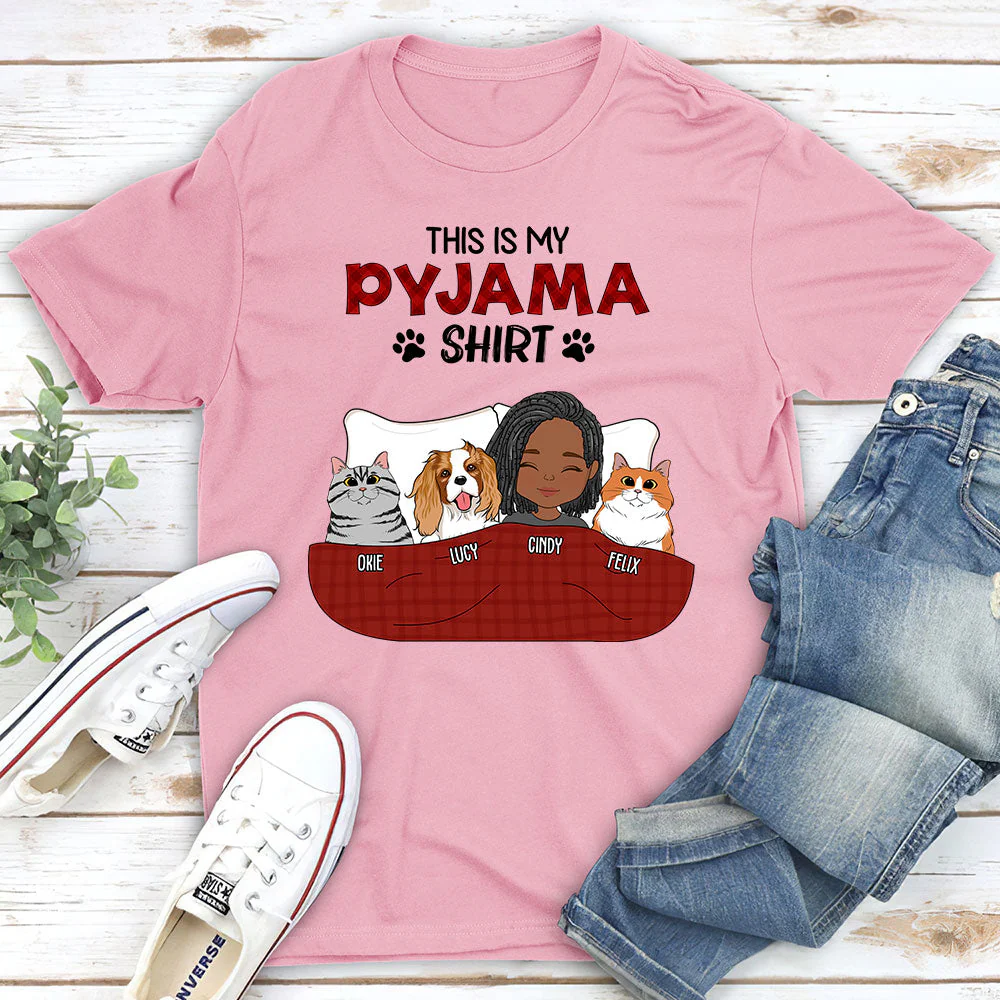 Pet Pyjama Shirt - Personalized Custom Unisex T-shirt - Image 3
