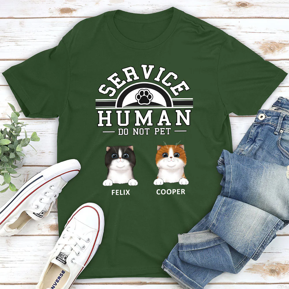Pet Service Human Logo - Personalized Custom Unisex T-shirt - Image 9