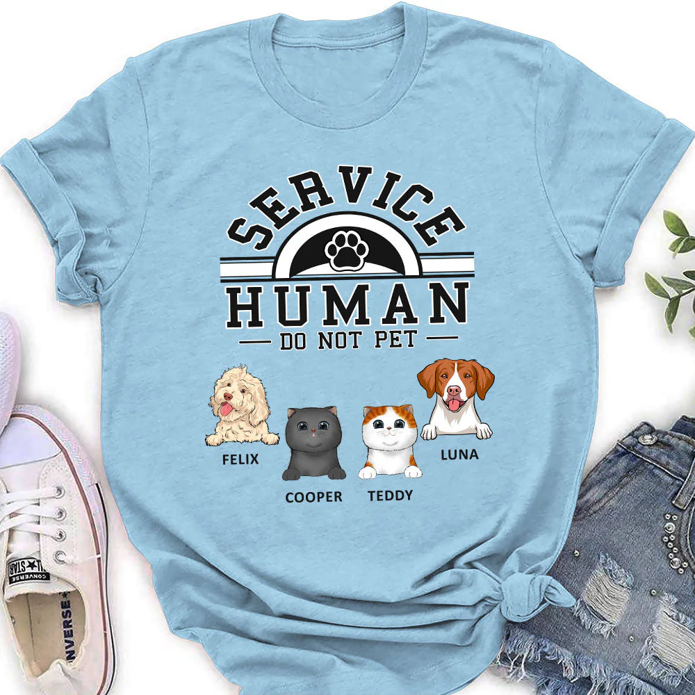 Pet Service Human Logo - Personalized Custom Women's T-shirt - Image 5