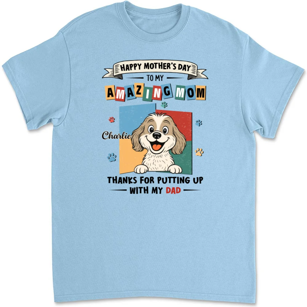 Pets Approved Mom - Personalized Custom Unisex T-Shirt - Image 7