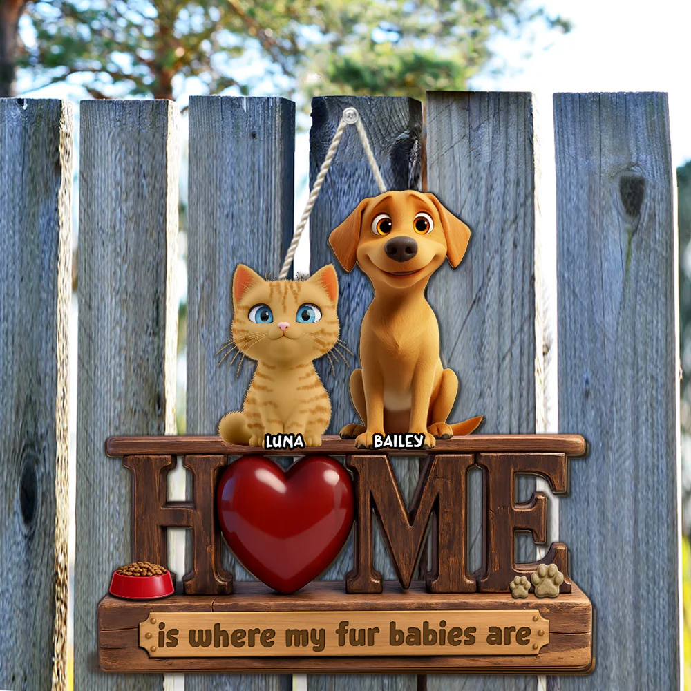 Pets Make It Home - Personalized Custom Wood Sign - Image 2