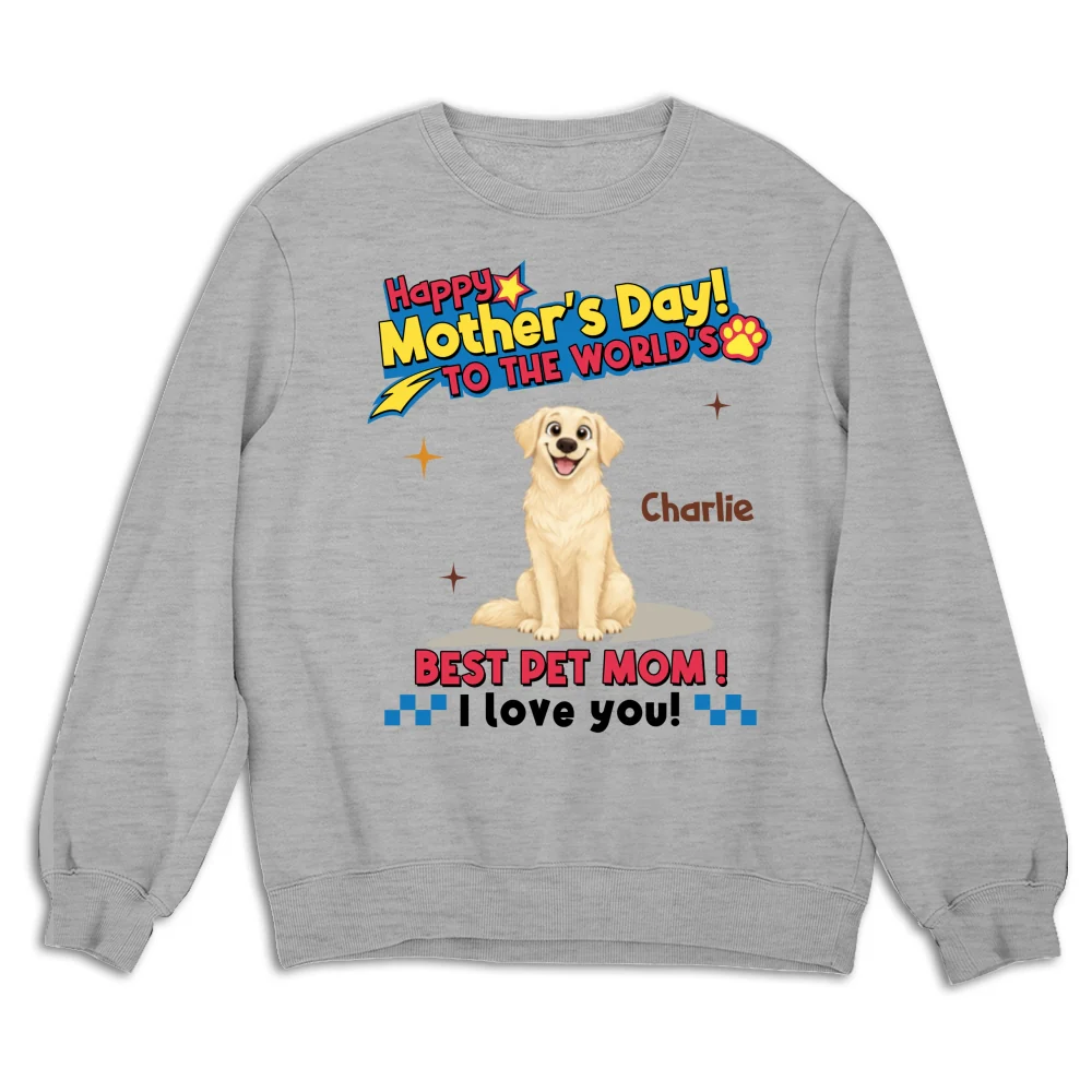Pets Mom Forever - Personalized Custom Sweatshirt - Image 5