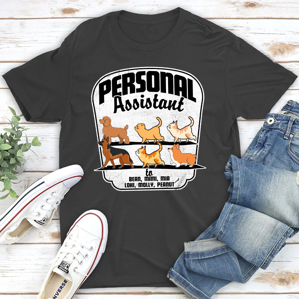 Pets Personal Assistant - Personalized Custom Unisex T-shirt - Image 4