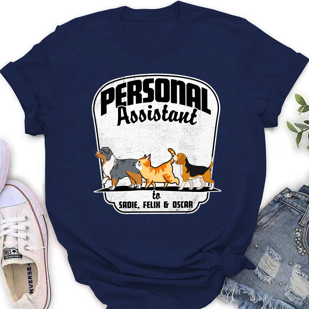 Pets Personal Assistant - Personalized Custom Women's T-shirt - Image 2
