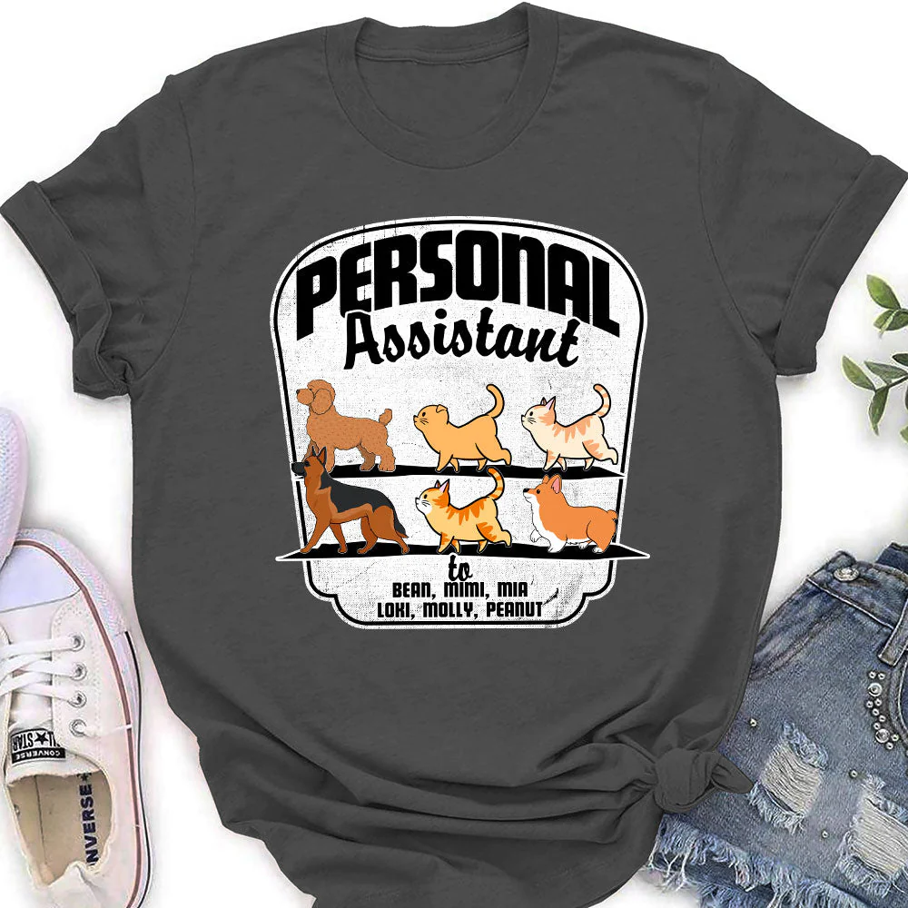 Pets Personal Assistant - Personalized Custom Women's T-shirt - Image 4