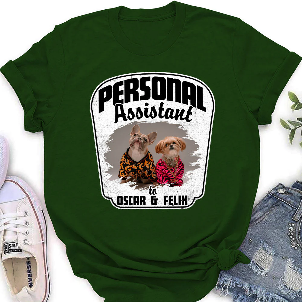 Pets Personal Assistant - Personalized Custom Women's T-shirt - Image 5