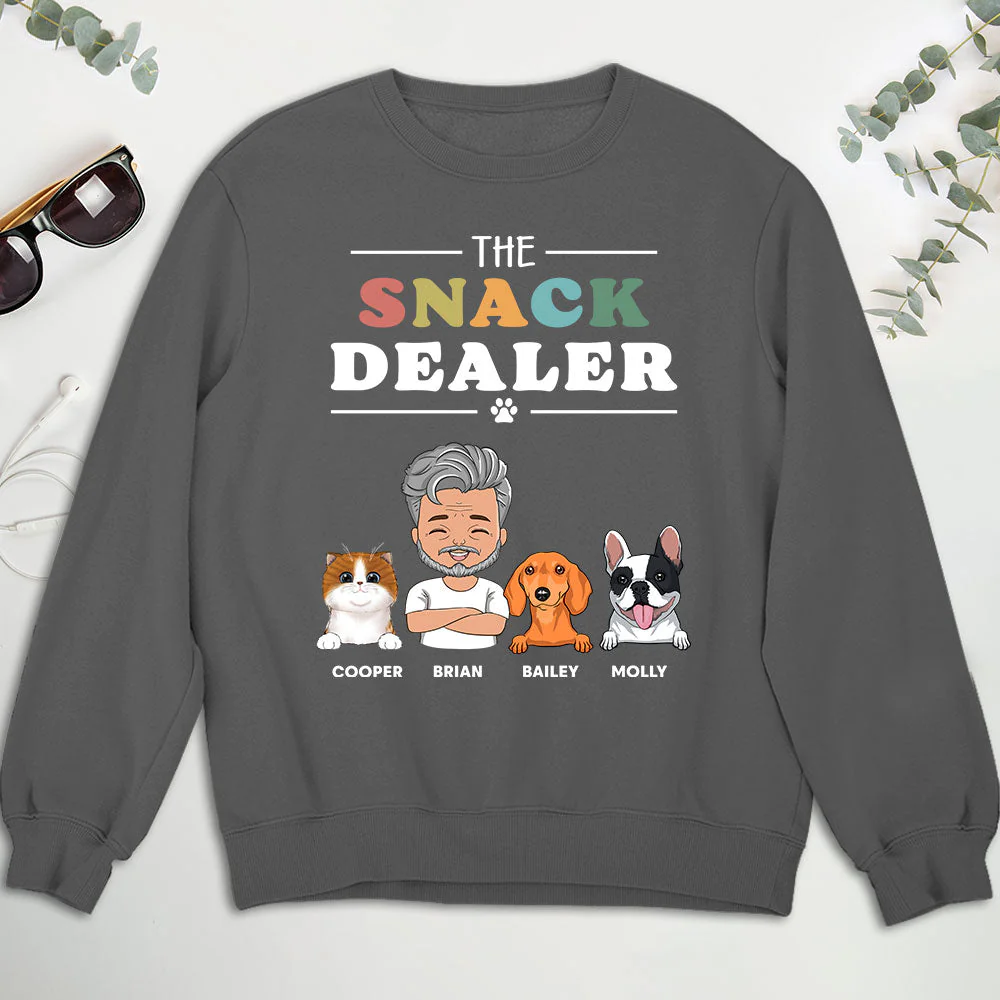 Pets Snack Dealer - Personalized Custom Sweatshirt - Image 3