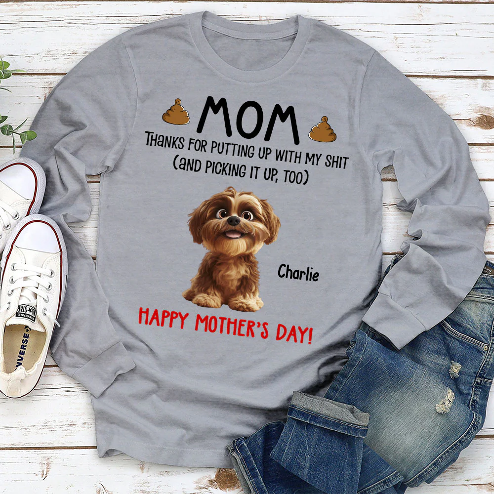 Picking It Up Too - Personalized Custom Long Sleeve T-Shirt - Image 2