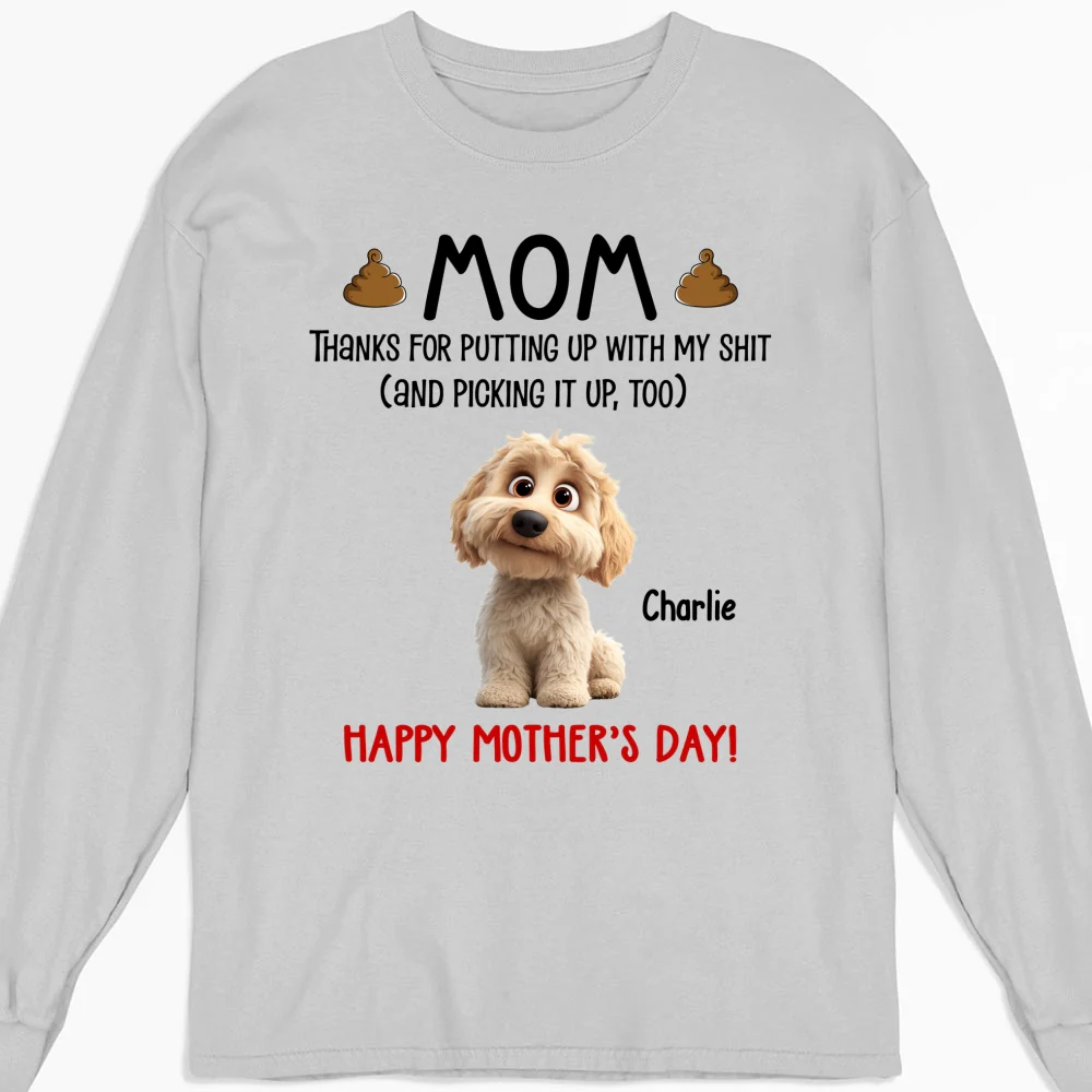 Picking It Up Too - Personalized Custom Long Sleeve T-Shirt - Image 3