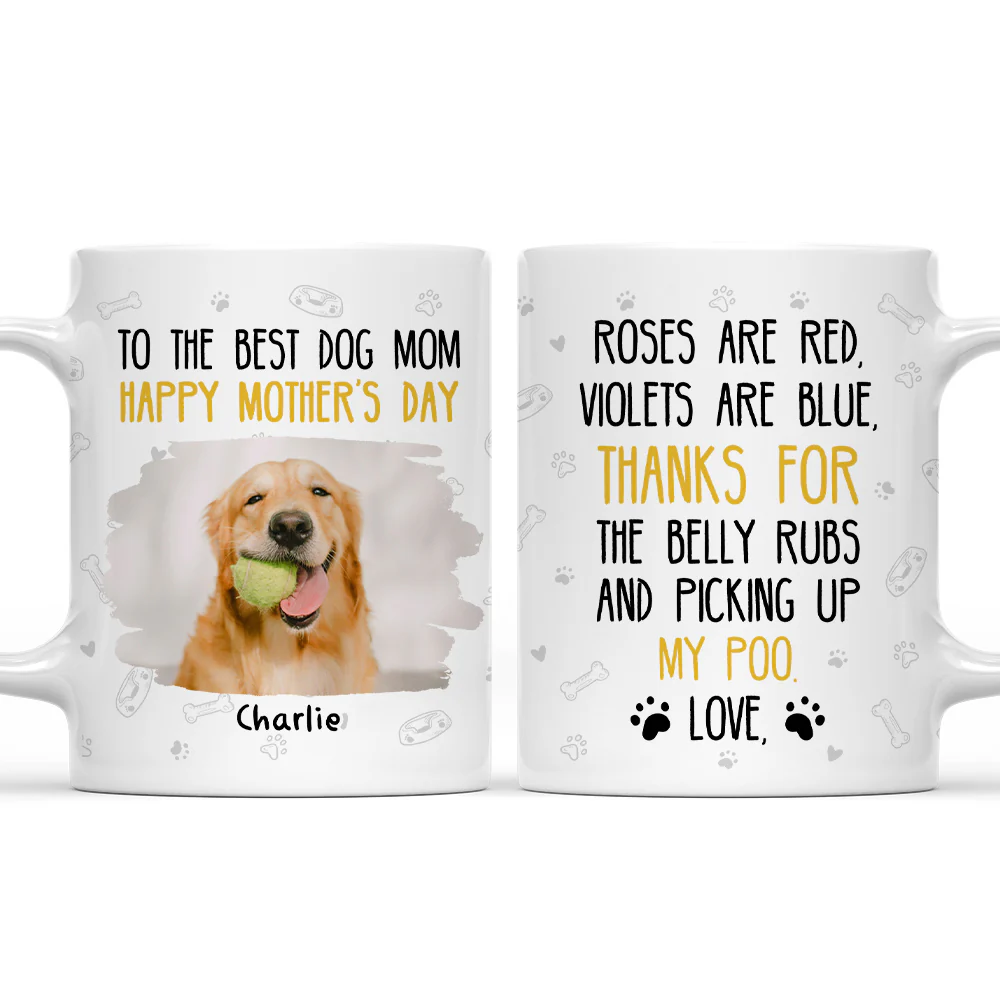 Picking Up Our Poo Photo - Personalized Custom Coffee Mug