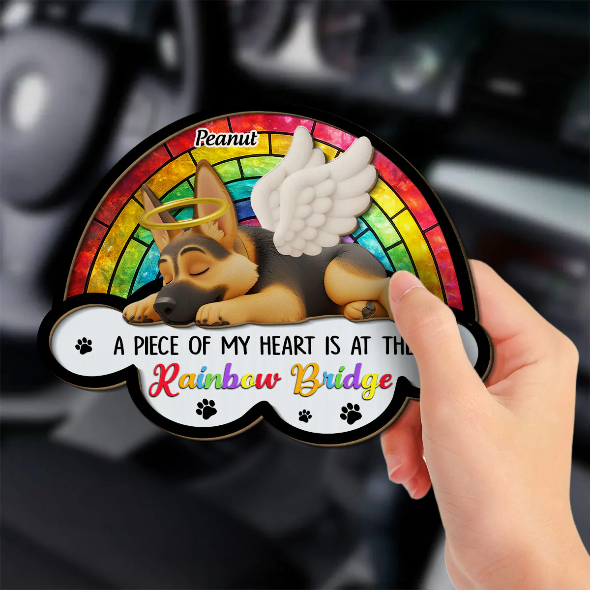 Piece Of My Heart - Personalized Custom Car Visor Clip - Image 3