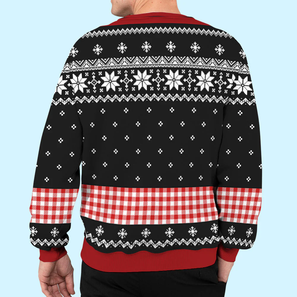 Plaid Winter - Personalized Custom All-Over-Print Sweatshirt - Image 6