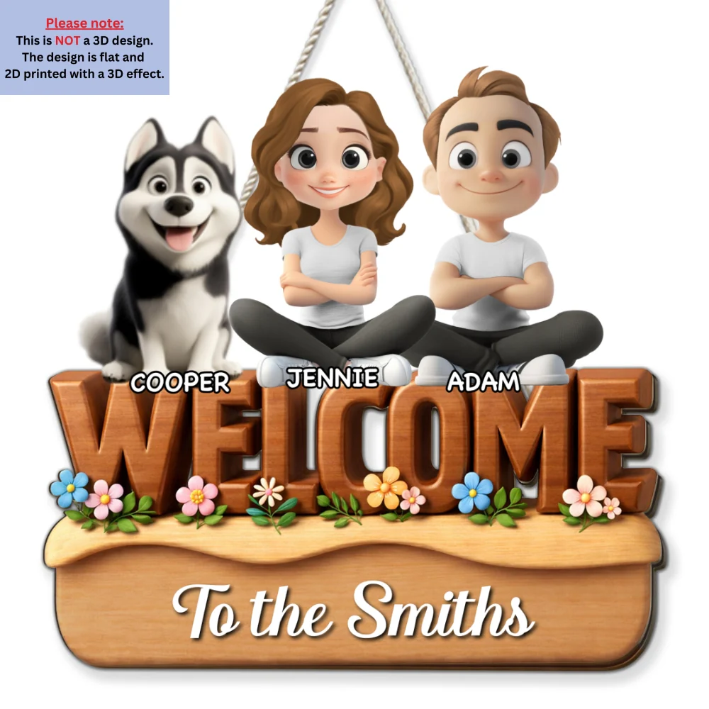 Please Be Nice Here - Personalized Custom 3D Effect Wood Sign - Image 6