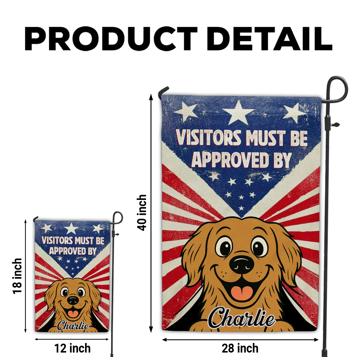 Please Come In - Personalized Custom Flag - Image 6