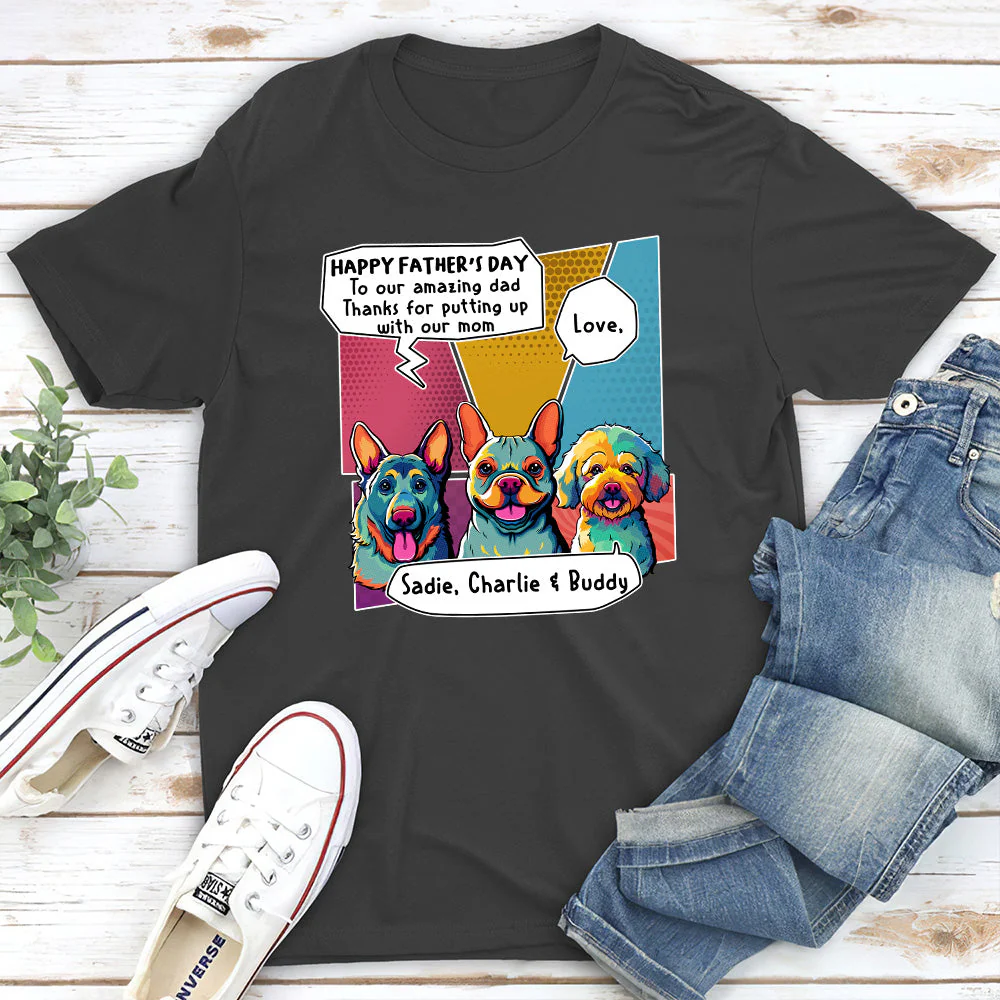 Amazing Dad 2 - Personalized Custom Premium T-shirt - Image 2