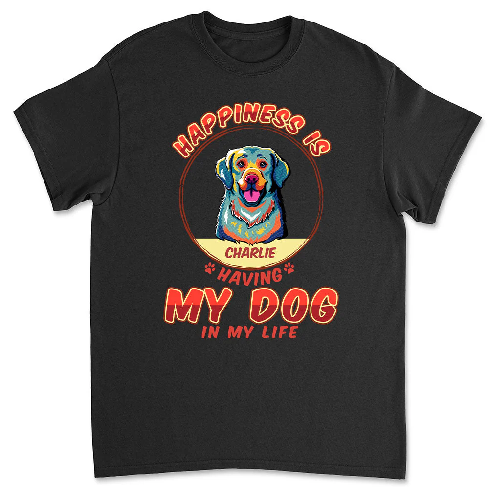 Pop Art Happiness Is - Personalized Custom Unisex T-shirt