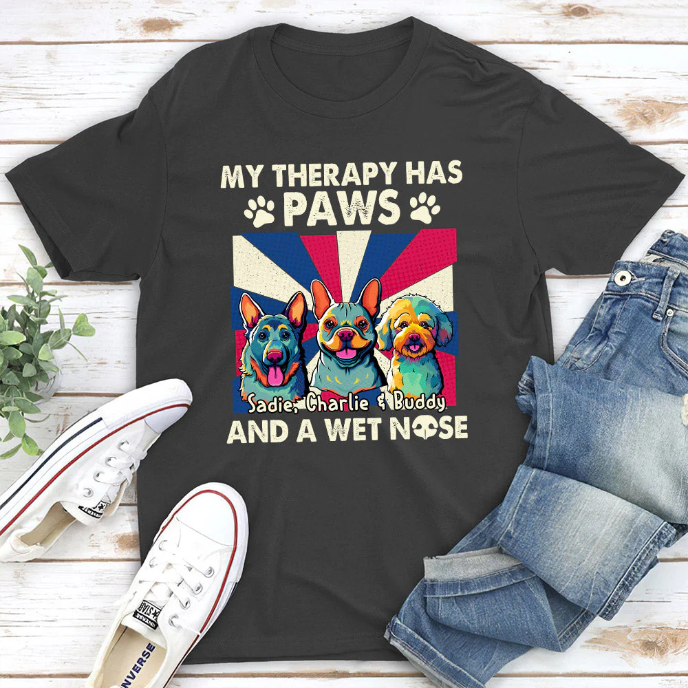 Pop Art Therapy - Personalized Custom Premium T-shirt - Image 4