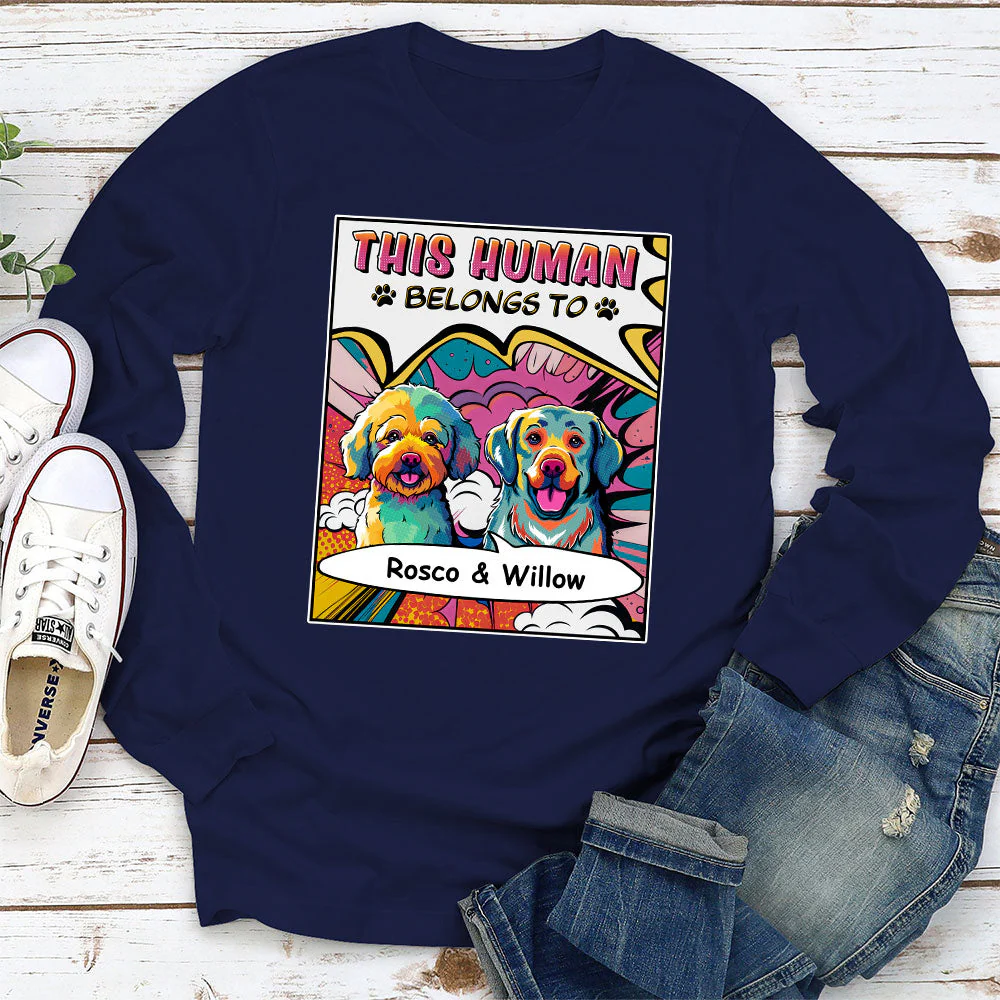 Pop Art This Human - Personalized Custom Long Sleeve T-shirt - Image 2