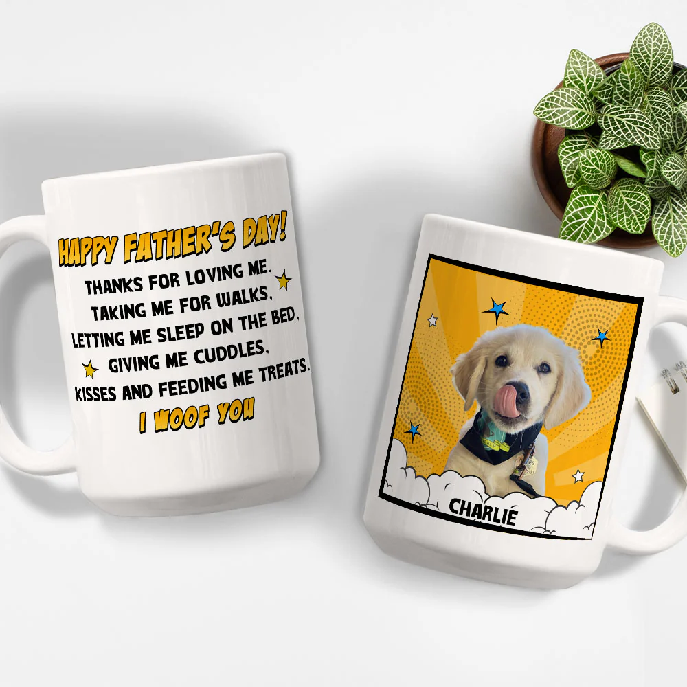 Popart Thanks For Loving Us Photo - Personalized Custom Coffee Mug