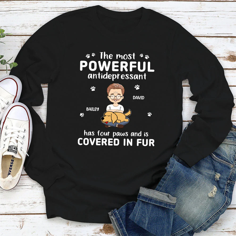 Powerful Antidepressant - Personalized Custom Long Sleeve T-shirt - Image 4