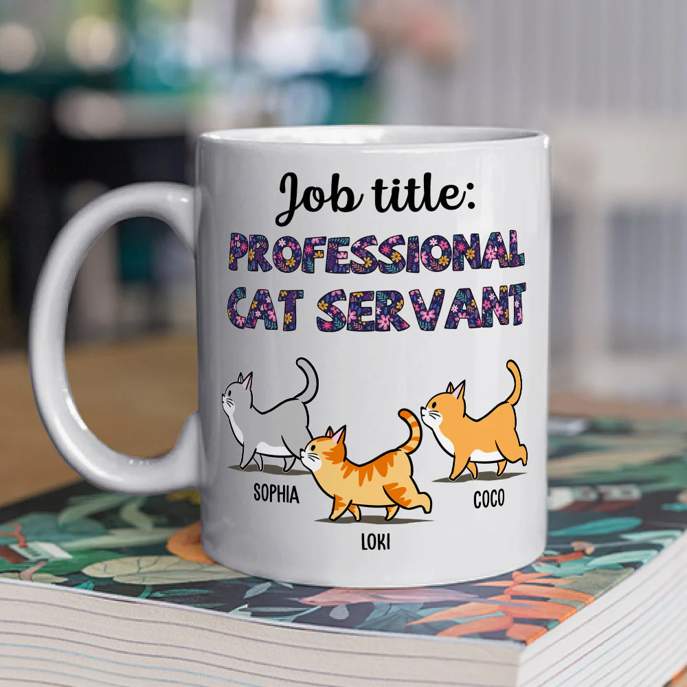 Professional Cat Servant - Personalized Custom Coffee Mug - Image 4