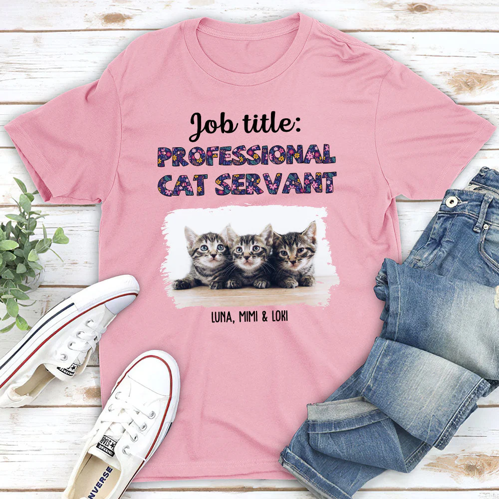 Professional Cat Servant - Personalized Custom Unisex T-shirt - Image 6