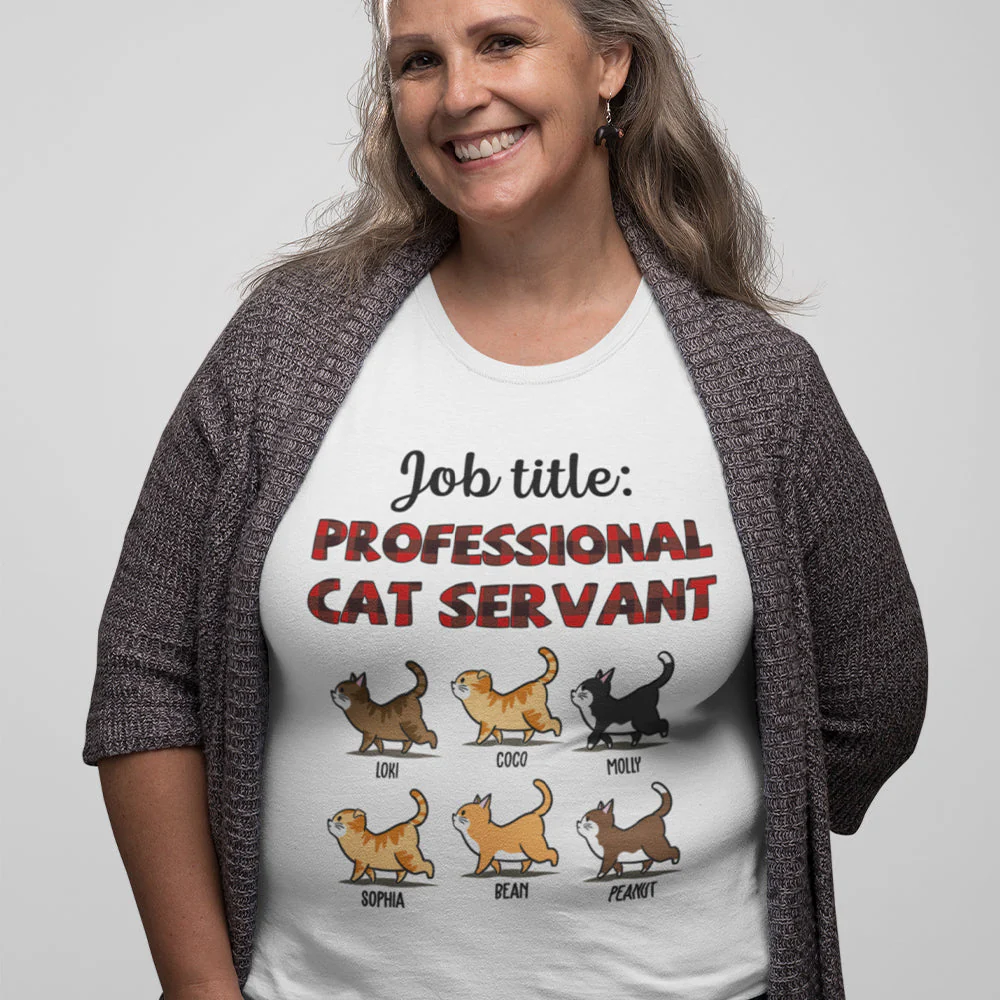 Professional Cat Servant - Personalized Custom Women's T-shirt - Image 7