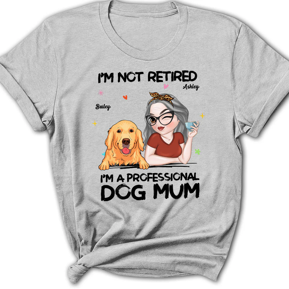Professional Dog Mom - Personalized Custom Women's T-Shirt