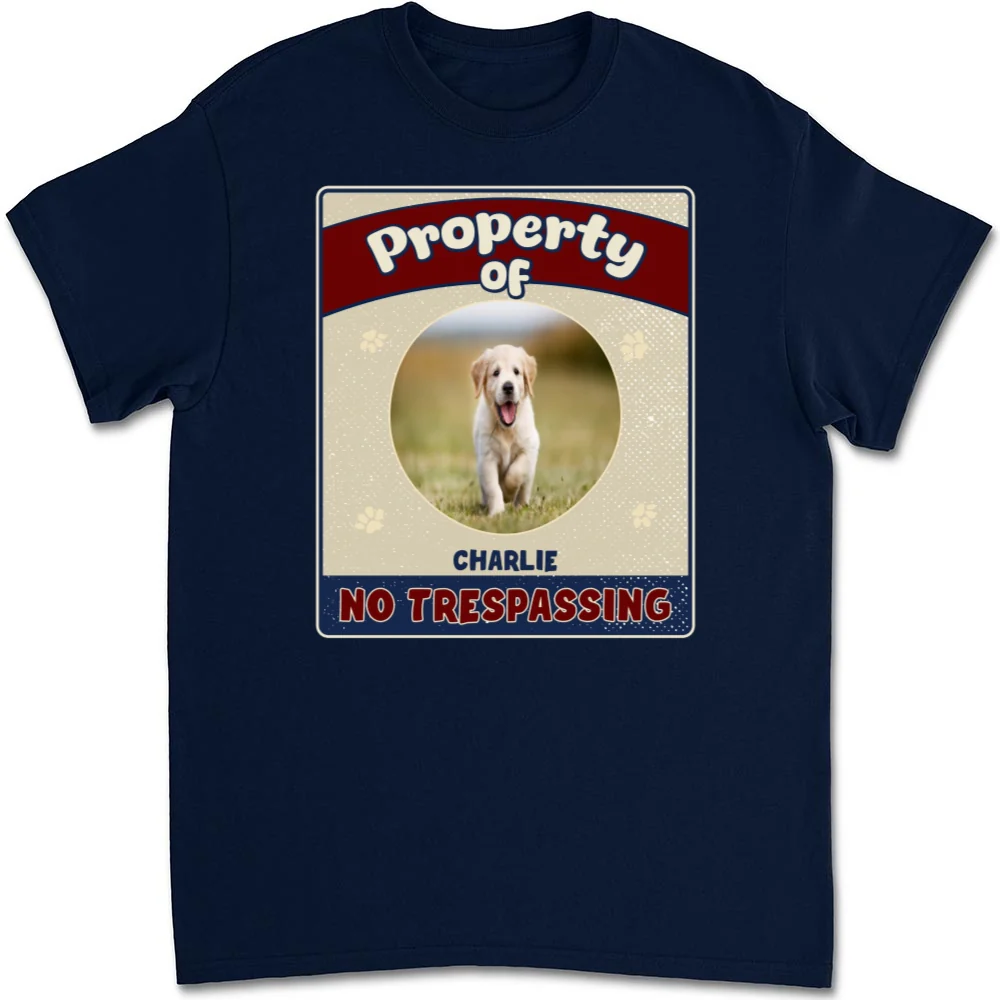 Property Of Dog Chibi Photo - Personalized Custom Unisex T-shirt - Image 4