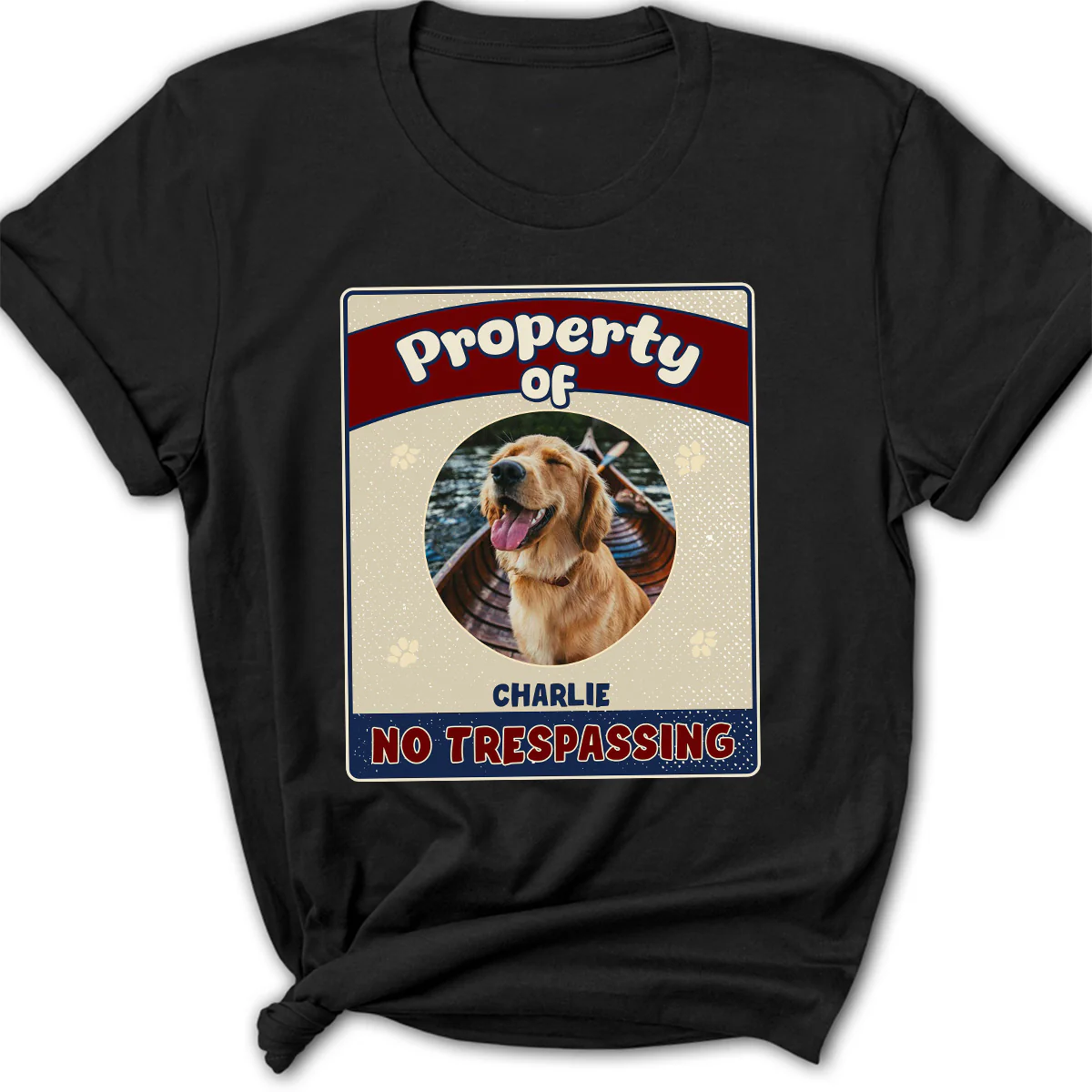 Property Of Dog Chibi Photo - Personalized Custom Women's T-Shirt