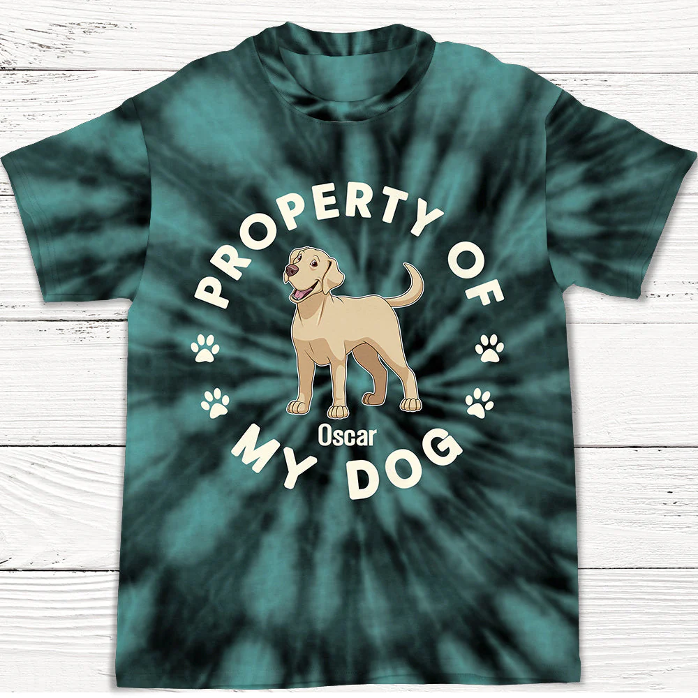 Property Of Dog - Personalized Custom All-over-print T-shirt - Image 3
