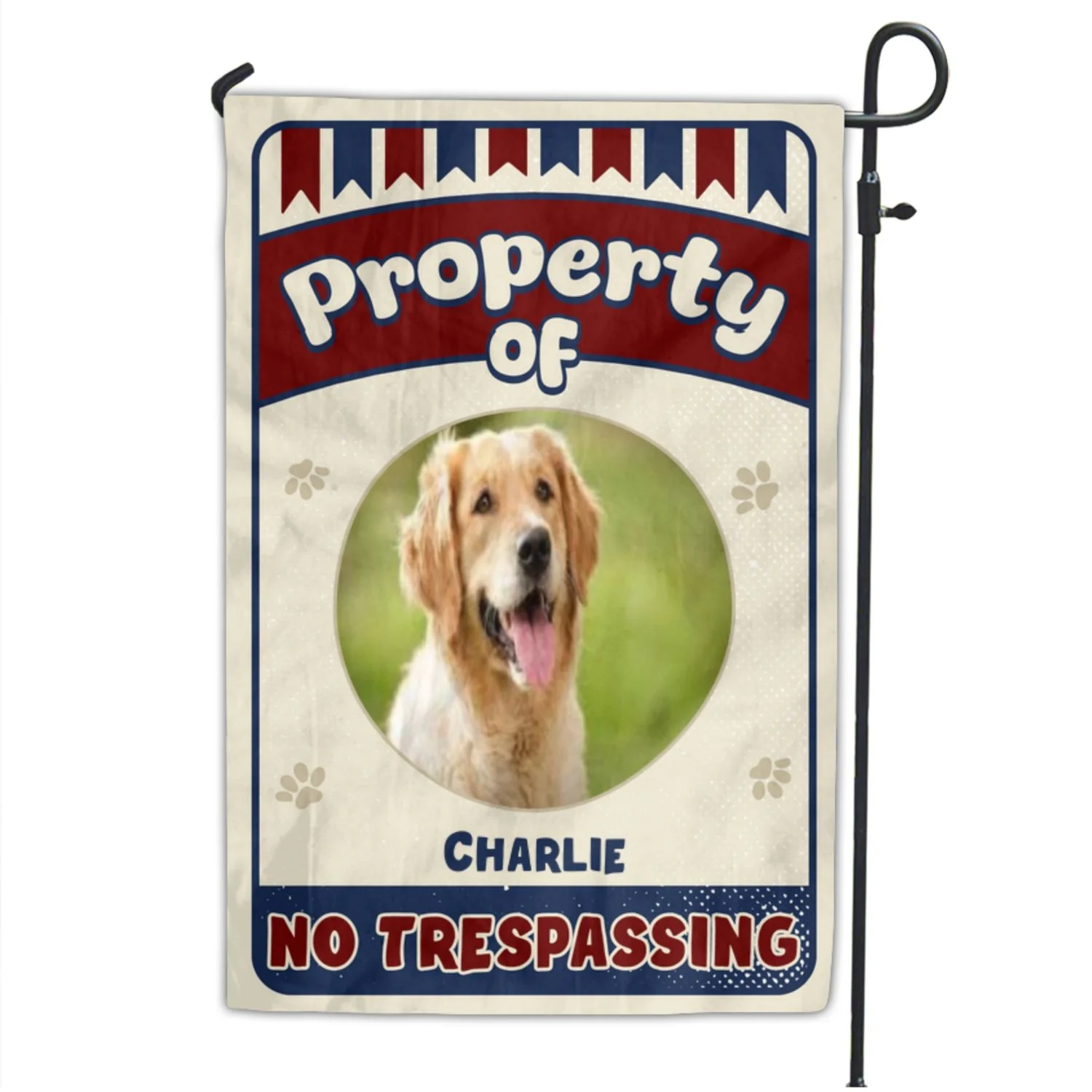 Property Of Dogs Photo - Personalized Custom Flag - Image 2