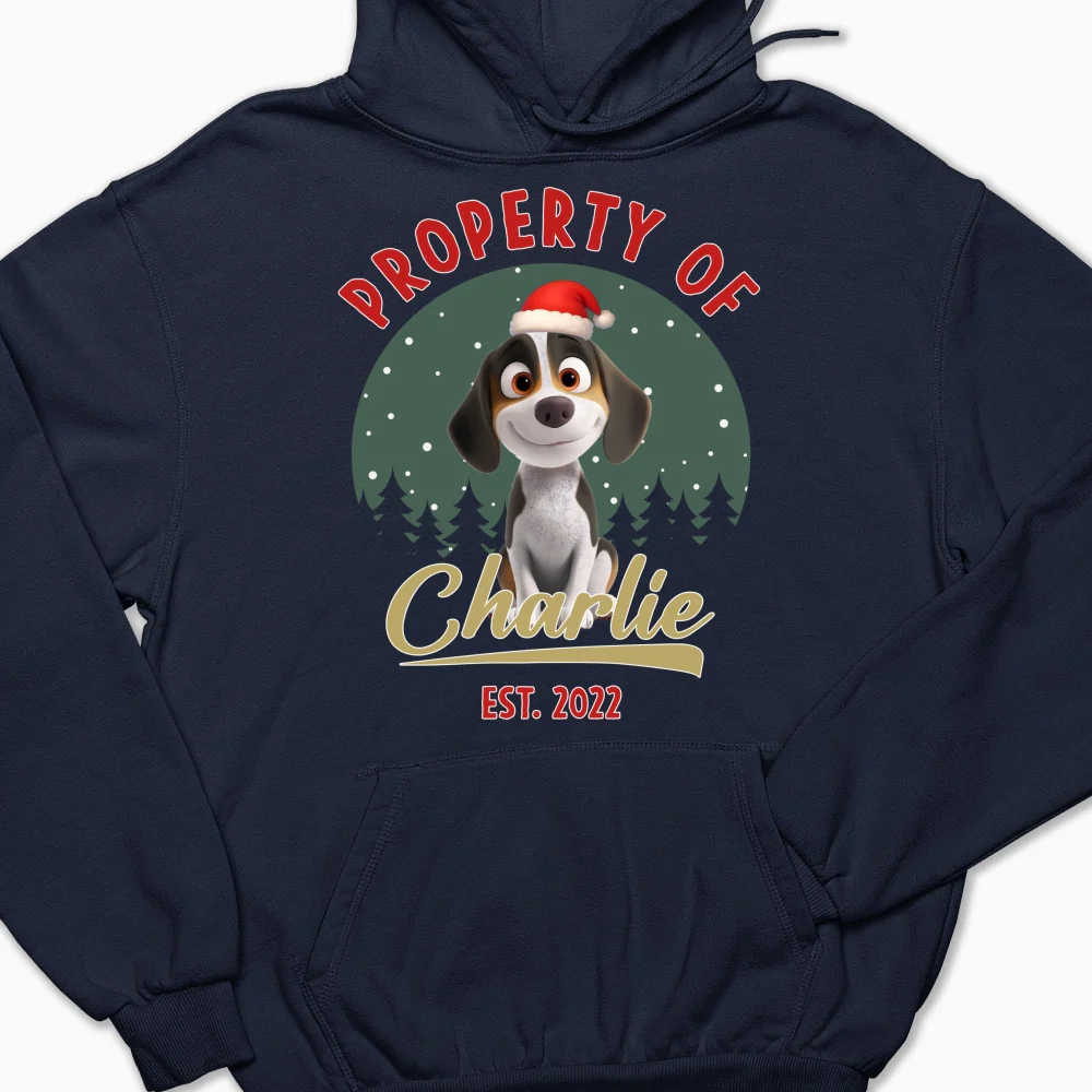 Property Of Funny Dogs - Personalized Custom Hoodie - Image 6