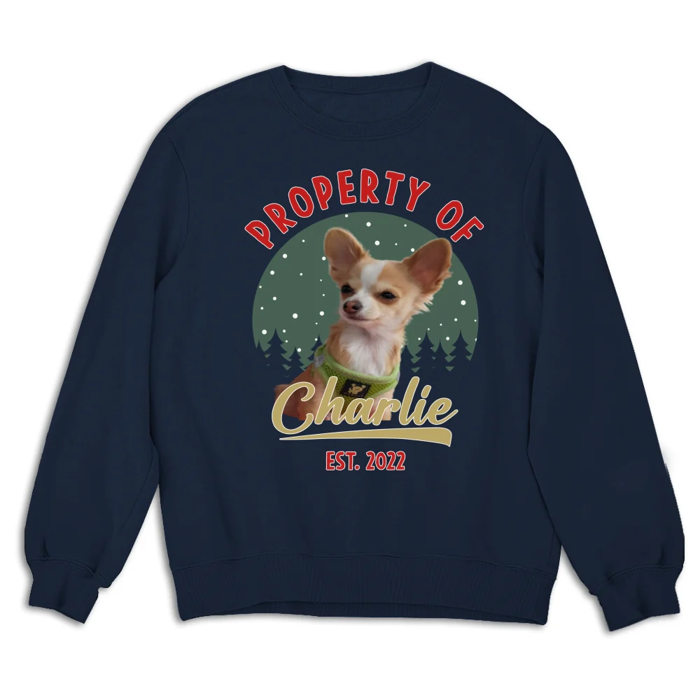 Property Of Funny Dogs Photo - Personalized Custom Sweatshirt - Image 7