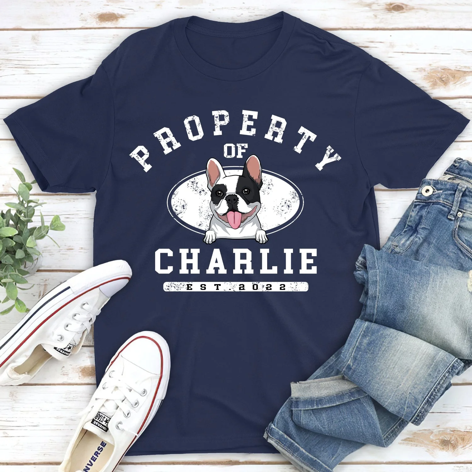 Property Of My Dog - Personalized Custom Unisex T-shirt - Image 4