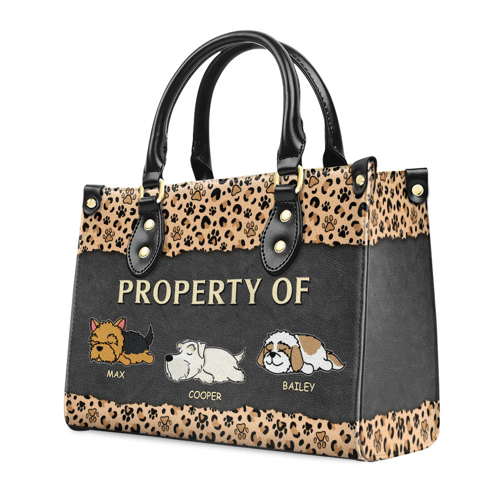 Property Of - Personalized Custom Leather Bag - Image 3