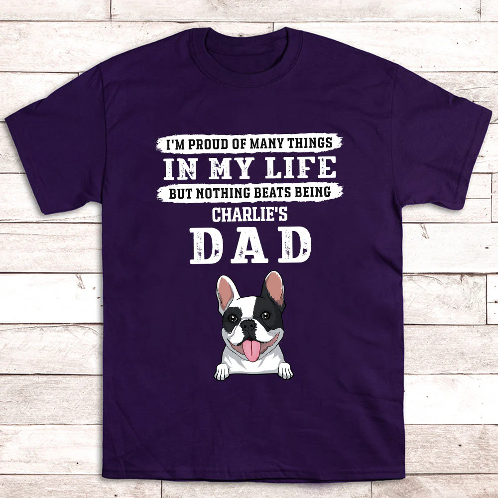 Proud Dad - Personalized Custom Unisex T-shirt - Image 2