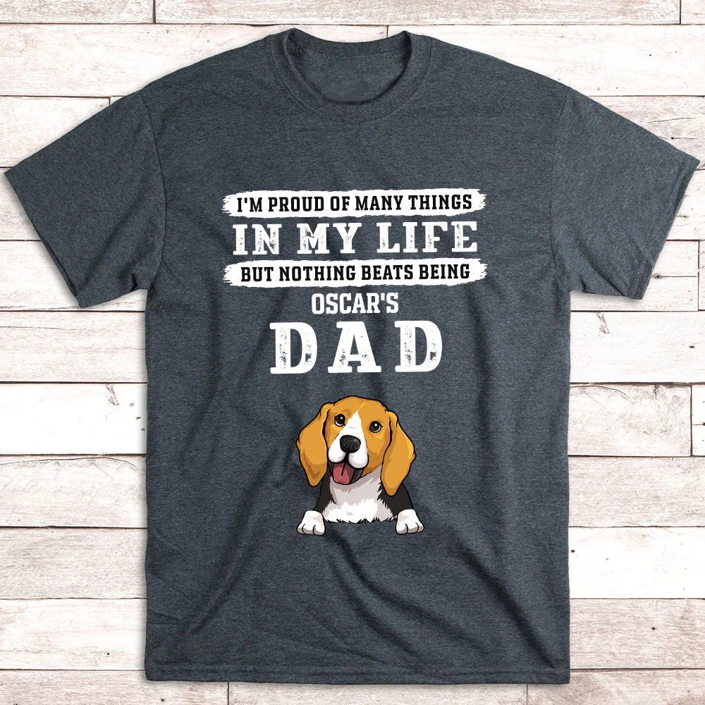Proud Dad - Personalized Custom Unisex T-shirt - Image 5