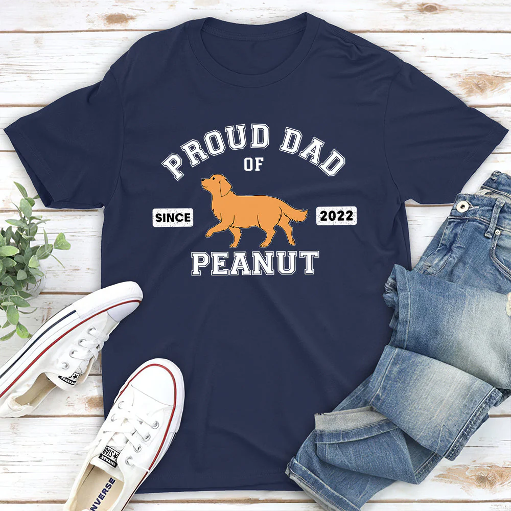 Proud Mom/Dad Walking - Personalized Custom Unisex T-shirt - Image 5