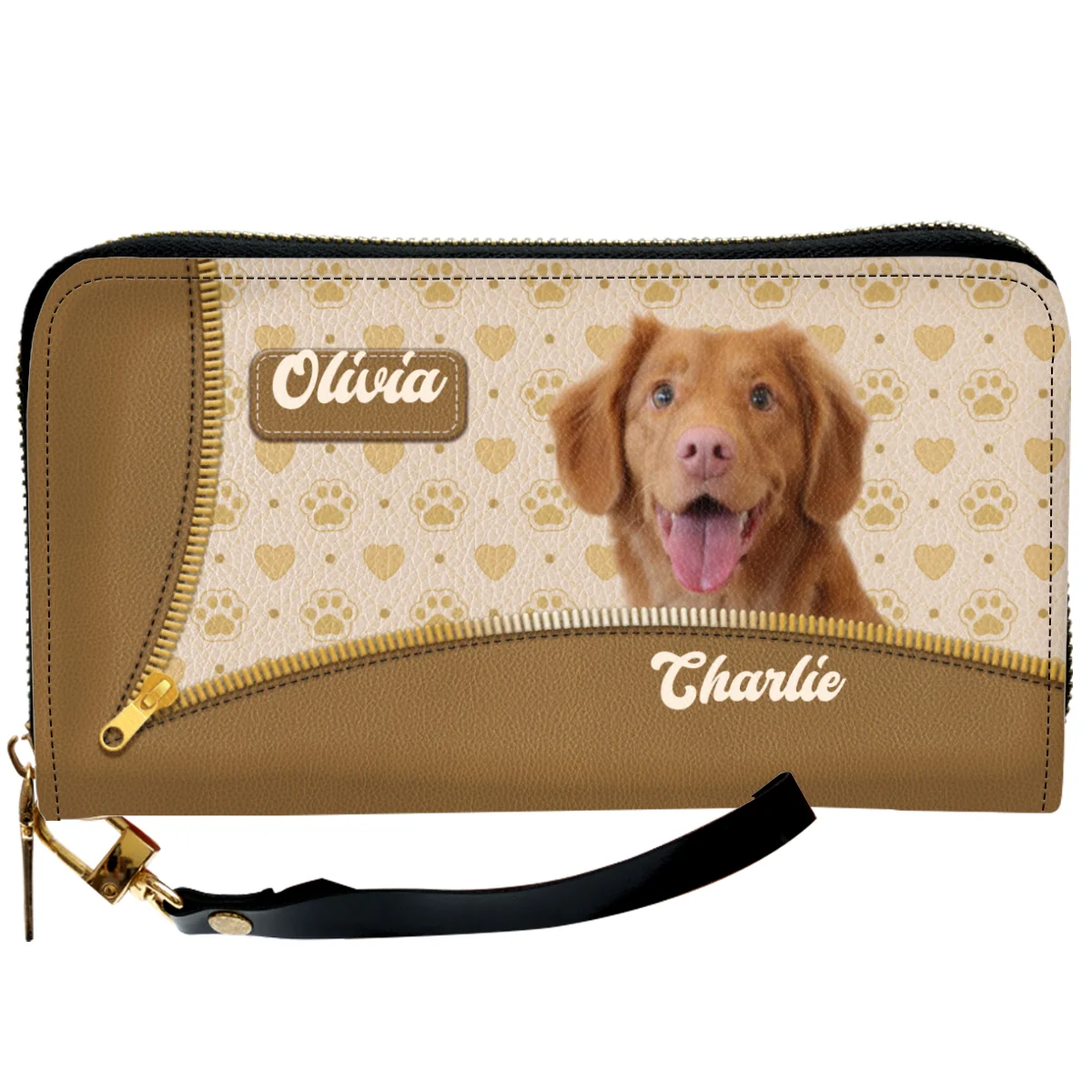 Proud Mom Photo - Personalized Custom Leather Wallet - Image 3