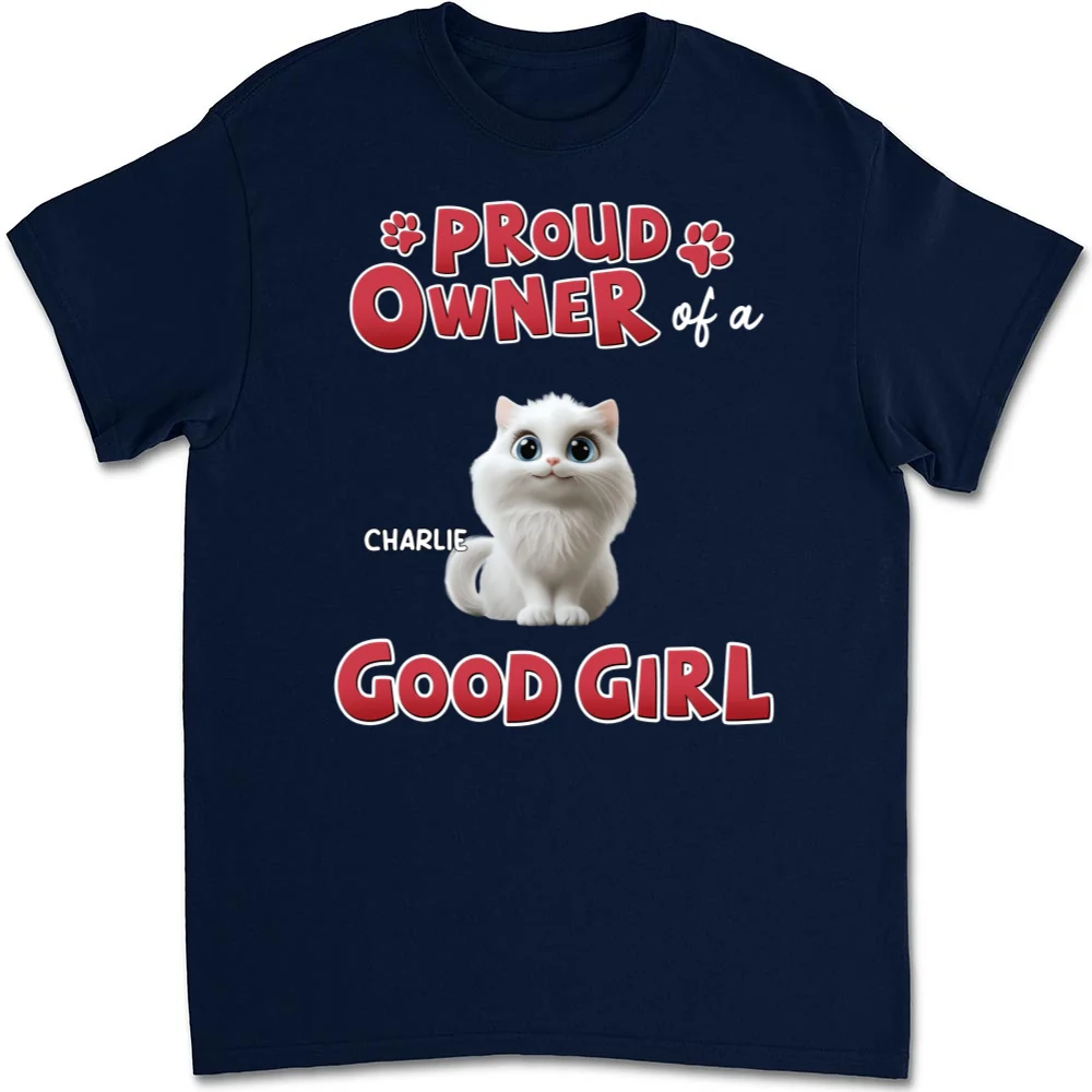 Proud Owner Of Good Cats - Personalized Custom Unisex T-Shirt - Image 6