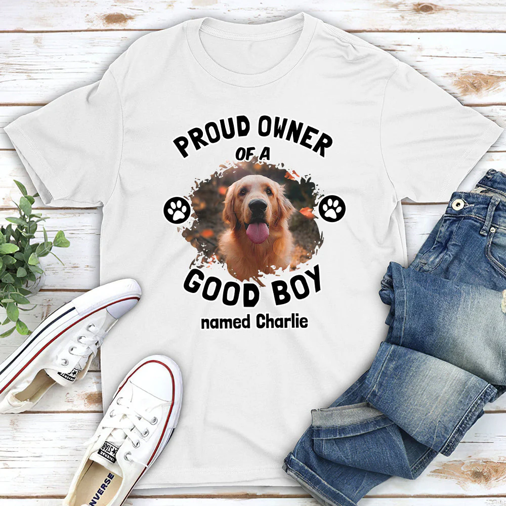 Proud Owner Photo - Personalized Custom Unisex T-shirt - Image 3
